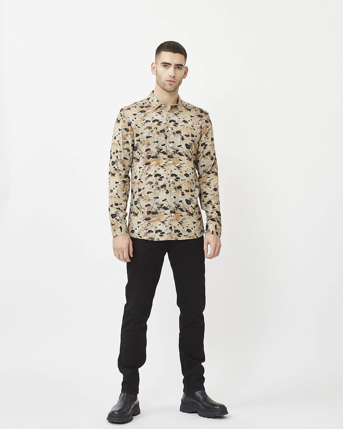 Minimum - Hall 7339 Long Sleeved Shirt #Color_Broken White