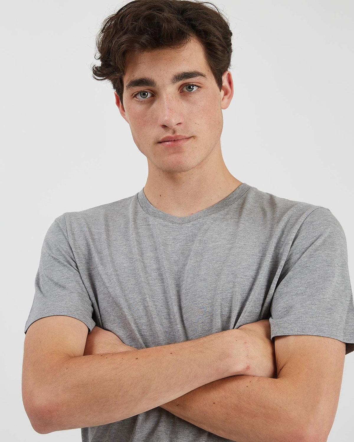 Minimum - Luka 7420 Short Sleeved T-Shirt #Color_Light Grey