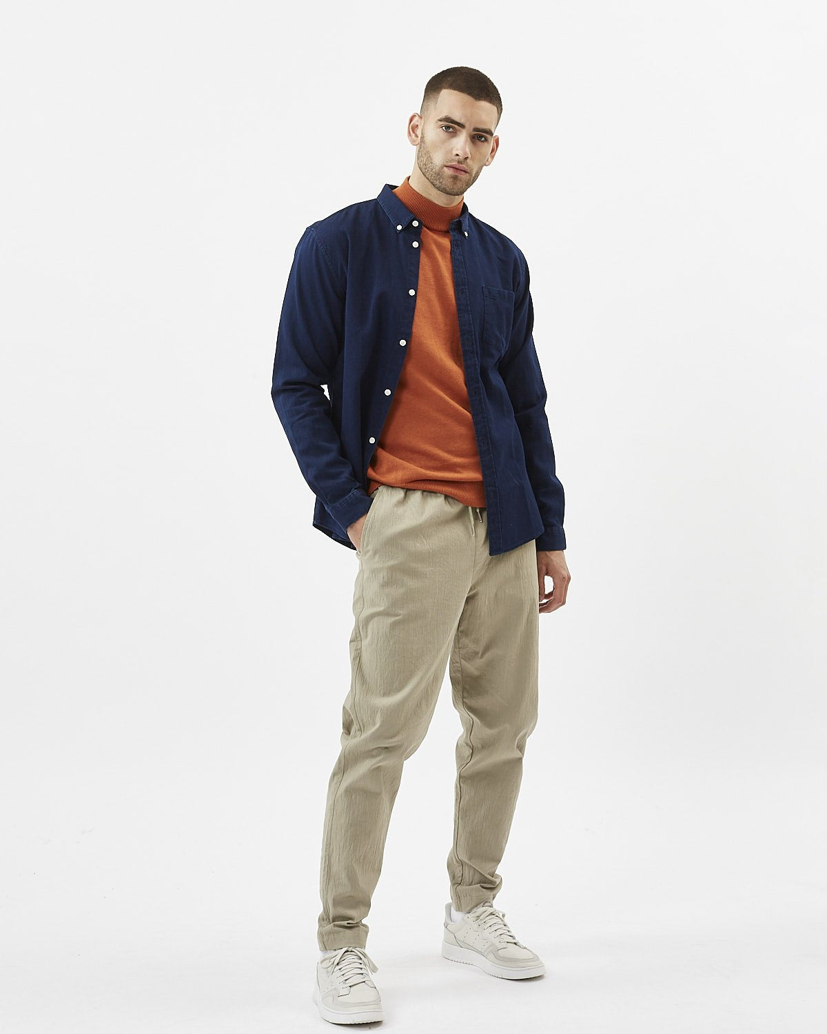 Minimum - Jay 2.0 8017 Long Sleeved Shirt #Color_Navy Blazer