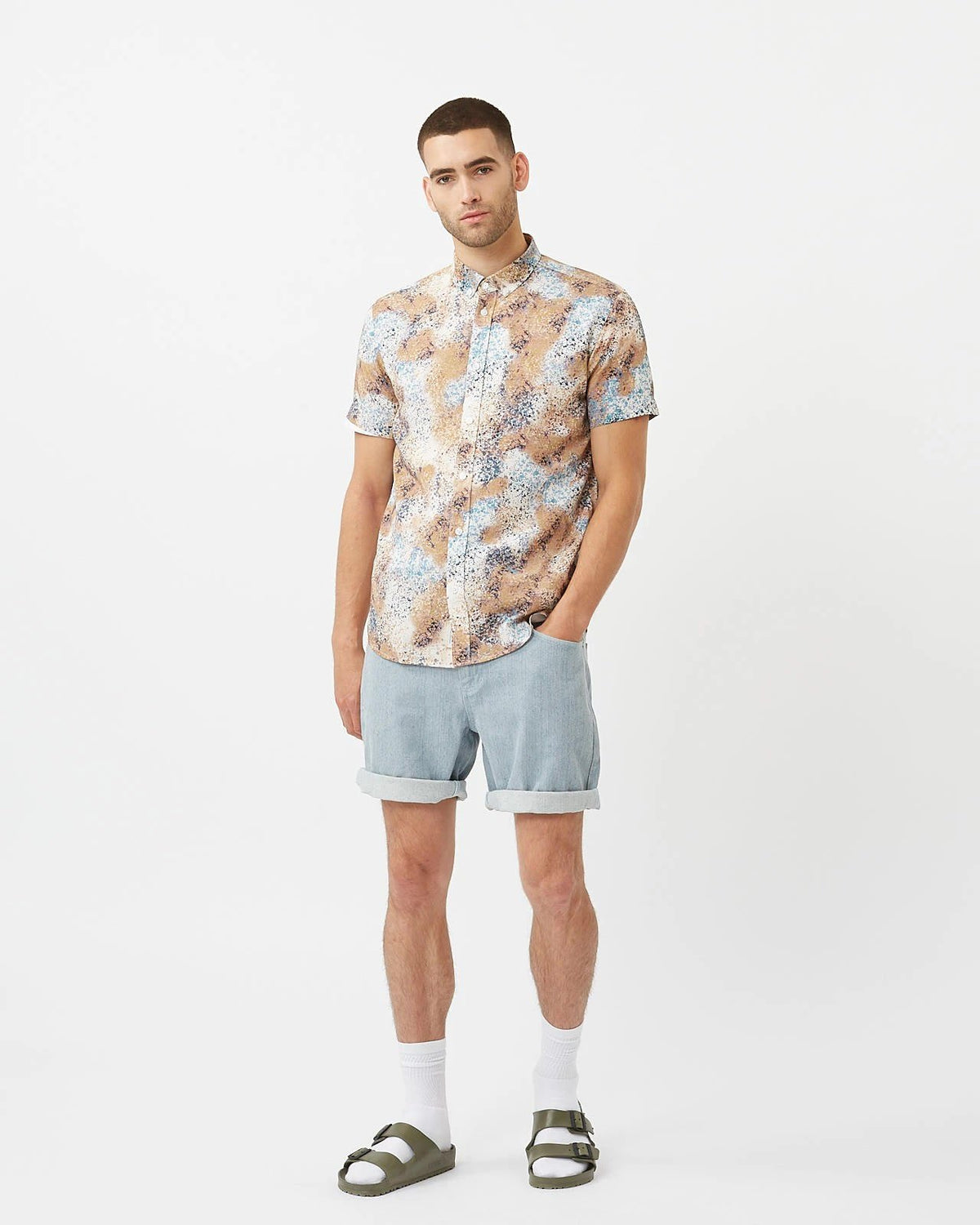 Minimum - Aleksander 7497 Short Sleeved Shirt #Color_Broken White