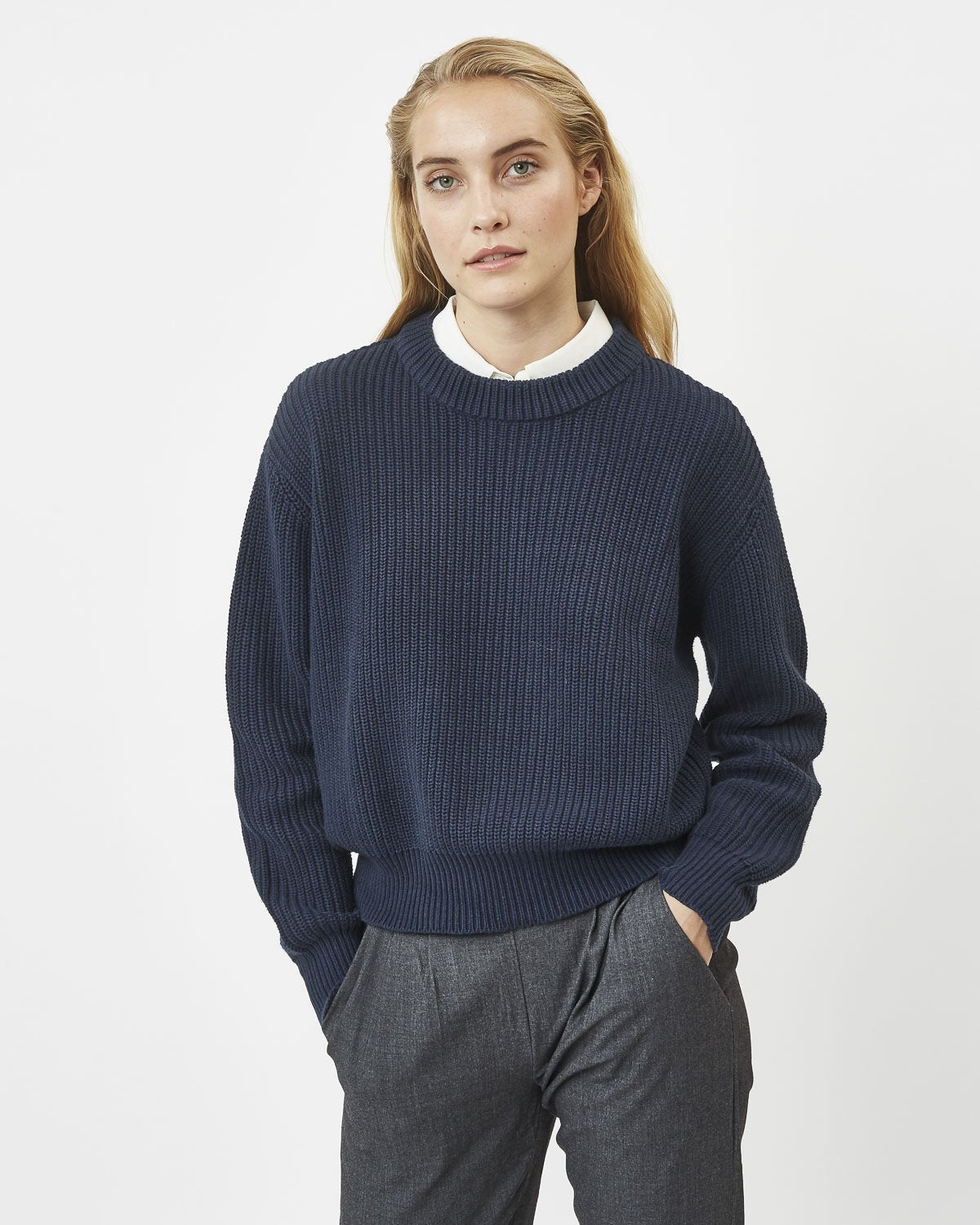 Minimum - Mikala 0025 Pullover #Color_Navy Blazer