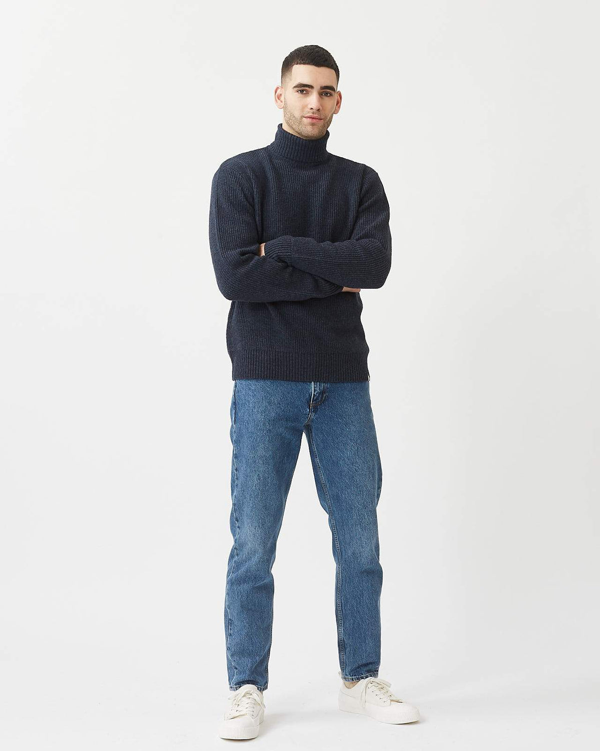 Minimum - Hargreaves 7349 Turtleneck #Color_Navy Blazer