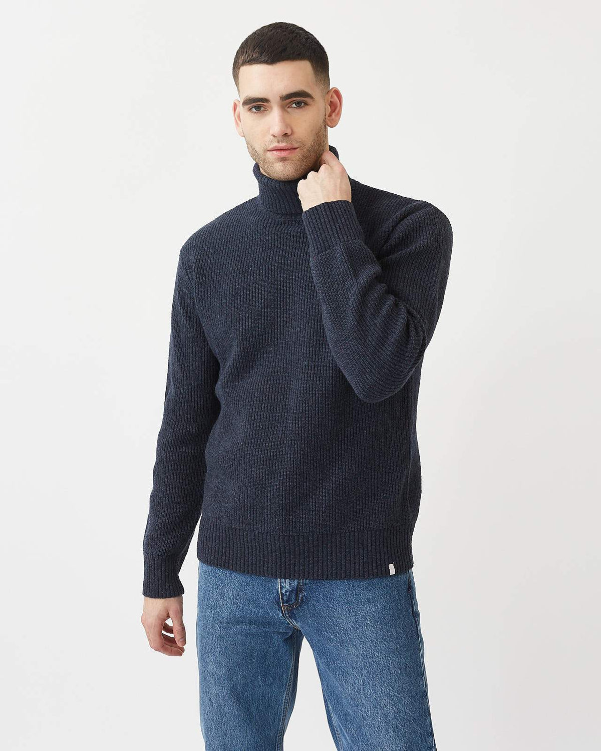 Minimum - Hargreaves 7349 Turtleneck #Color_Navy Blazer