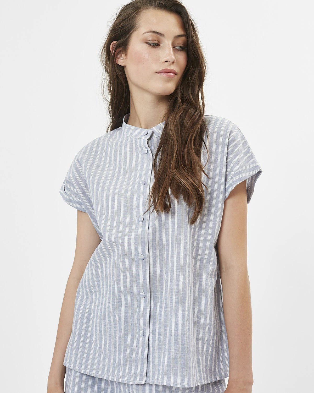 Minimum - Xeline 7488 Short Sleeved Shirt #Color_China Blue