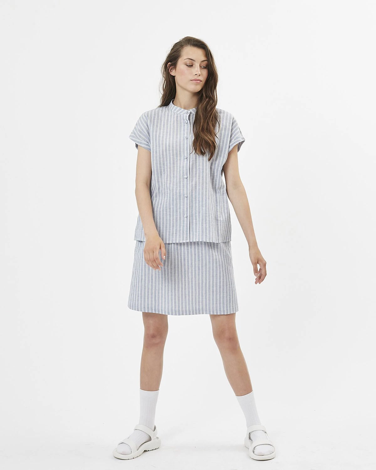 Minimum - Xeline 7488 Short Sleeved Shirt #Color_China Blue