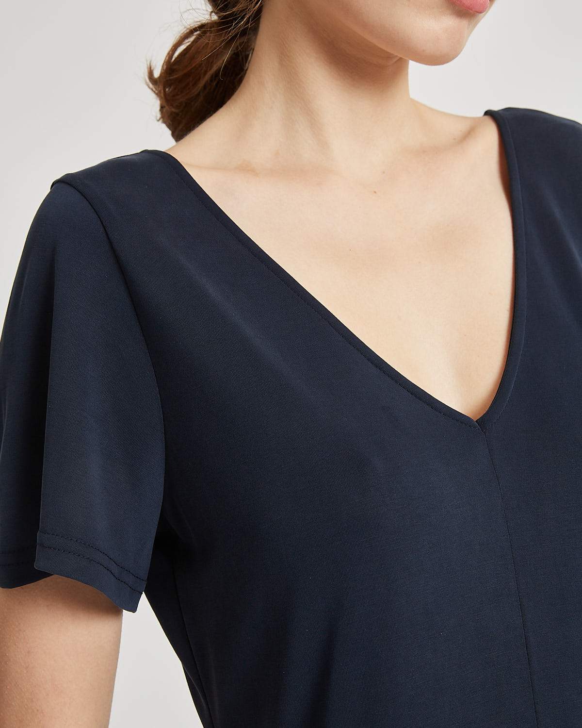 Minimum - Siah 0281 Midi Dress #Color_Navy Blazer