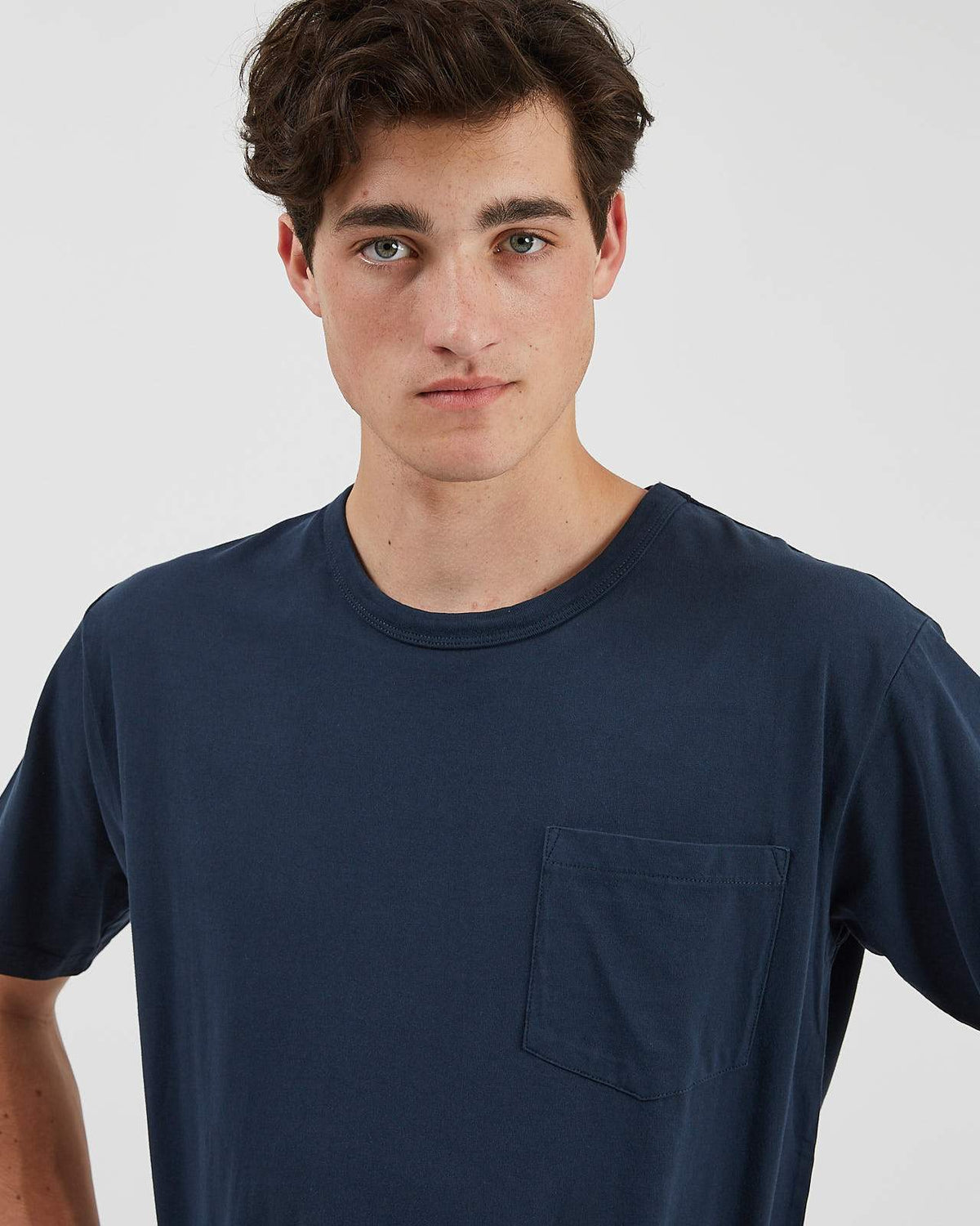 Minimum - Haris 6756 Short Sleeved T-Shirt #Color_Dark Saphire
