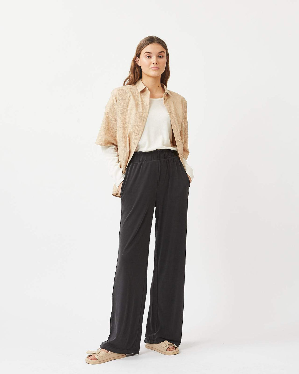 Minimum - Ardat 0281 Casual Pants #Color_Black