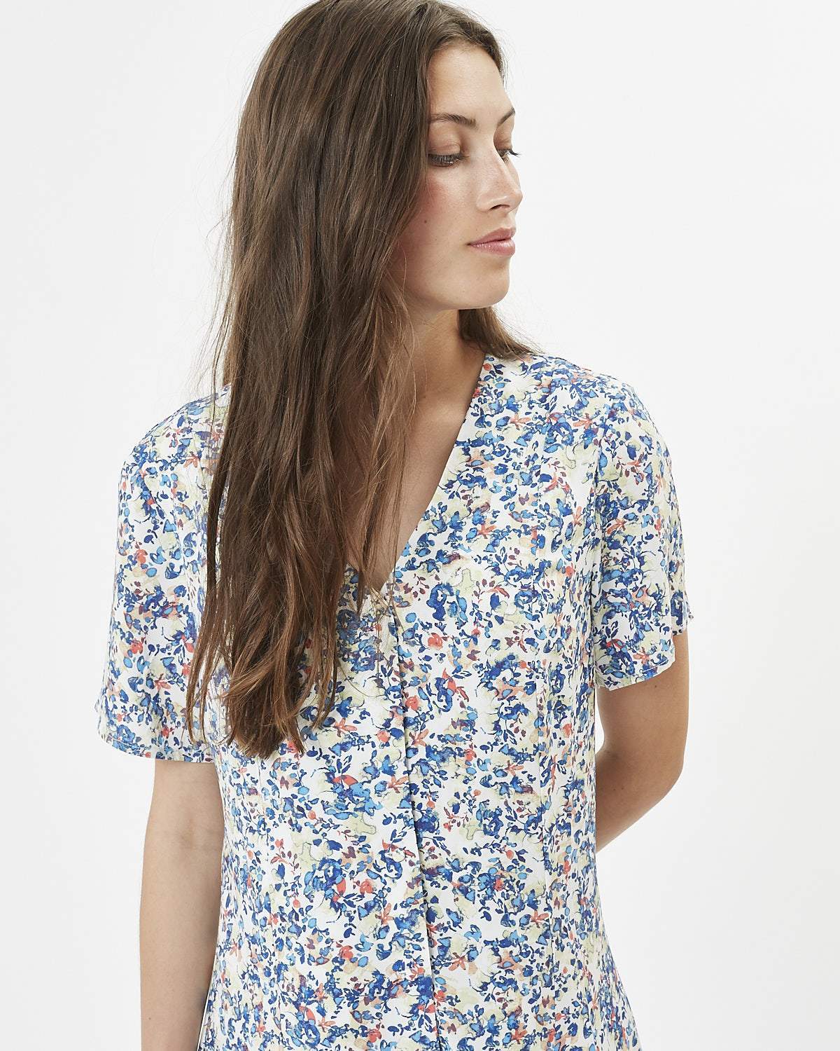 Minimum - Thorida 7457 Short Dress #Color_Broken White