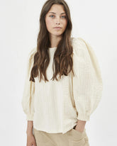 Minimum - Gulli 7470 Short Sleeved-Blouse #Color_Cornhusk