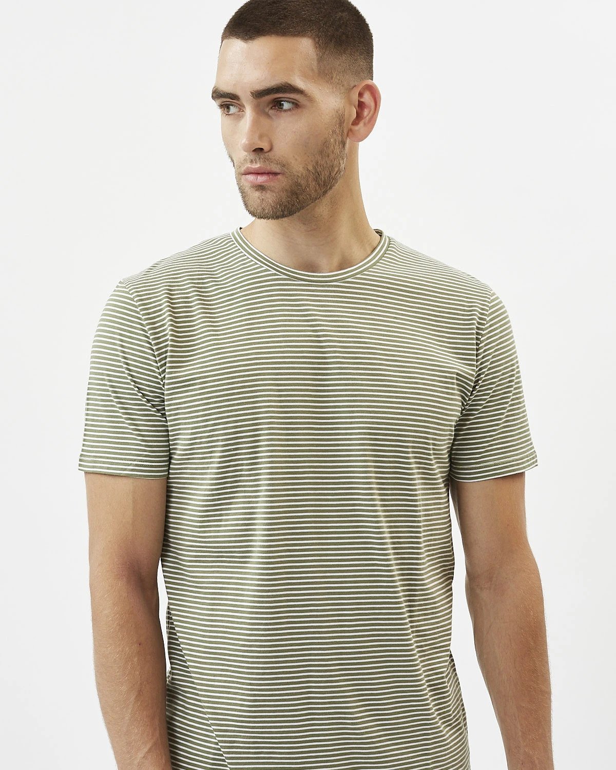 Minimum - Luka 3254 Short Sleeved T-Shirt #Color_Olivine