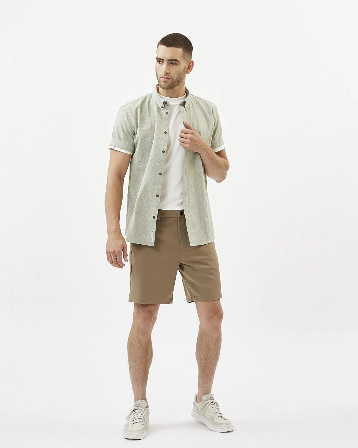 Minimum - Aleksander 8025 Short Sleeved Shirt #Color_Olivine
