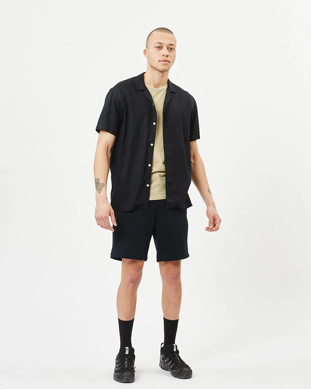 Minimum - Emanuel 6987 Short Sleeved Shirt #Color_Dark Saphire