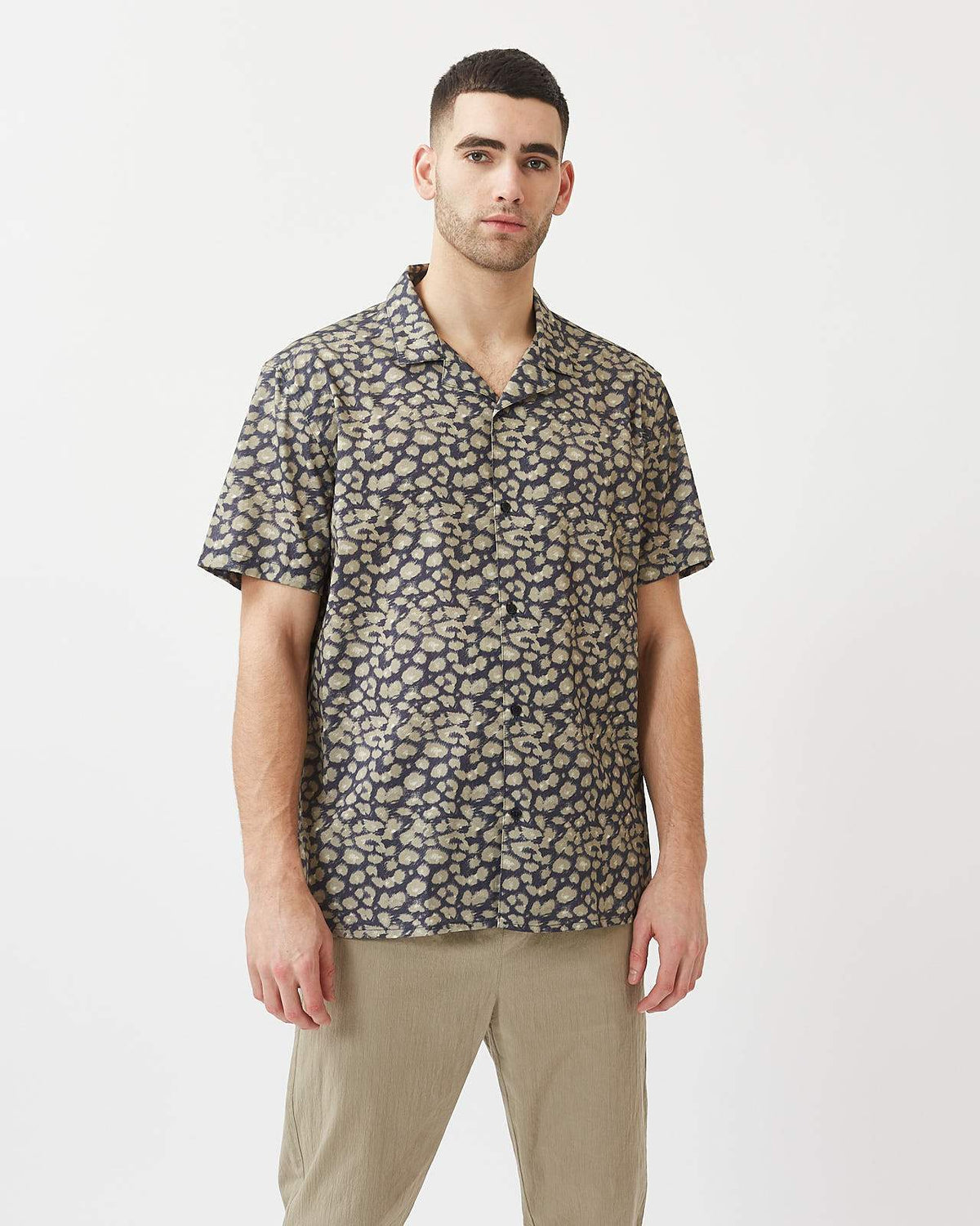 Minimum - Emanuel 9035 Short Sleeved Shirt #Color_Navy Blazer