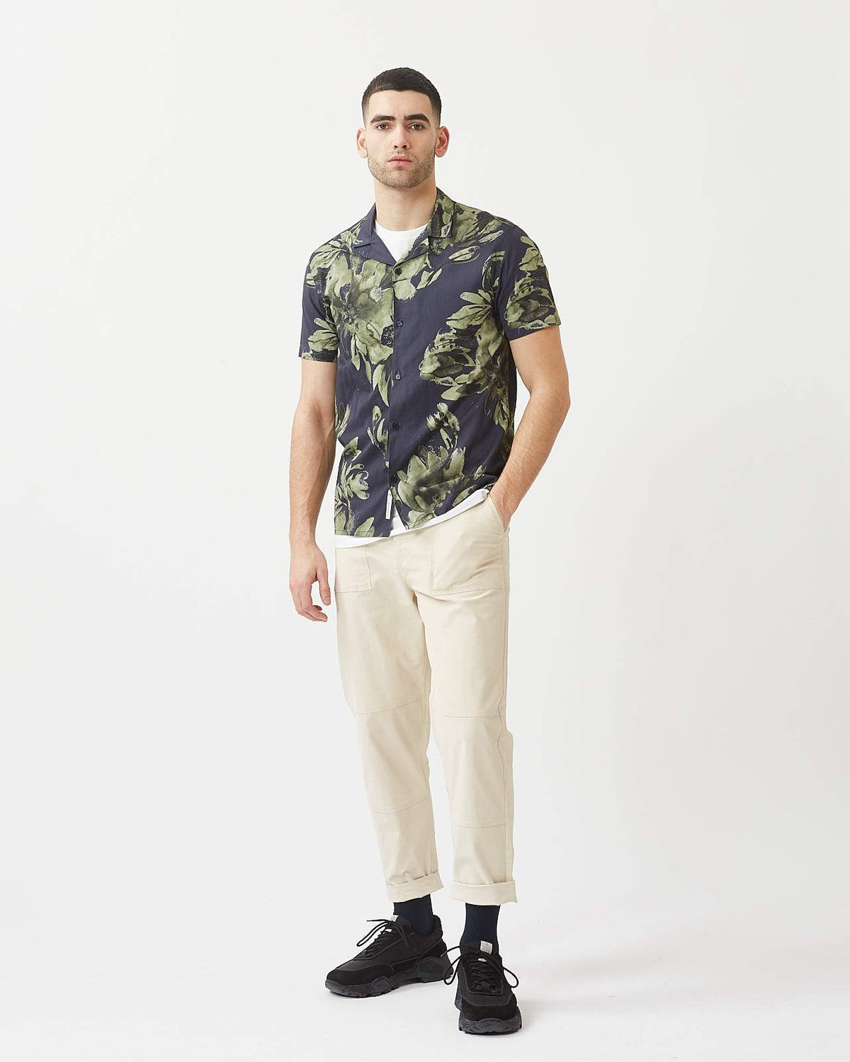 Minimum - Emanuel 9036 Short Sleeved Shirt #Color_Navy Blazer