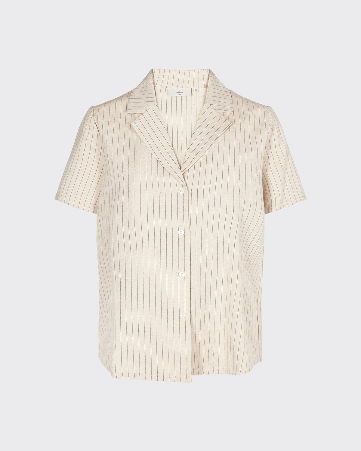 Minimum - Cathia 6610 Short Sleeved Shirt #Color_Broken White