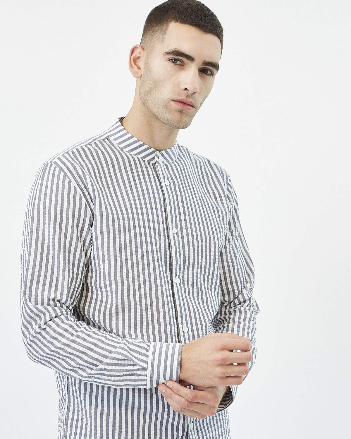 Minimum - Anholt 9010 Long Sleeved Shirt #Color_Navy Blazer