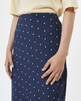 Minimum - Albi 7456 Midi Skirts #Color_Navy Blazer