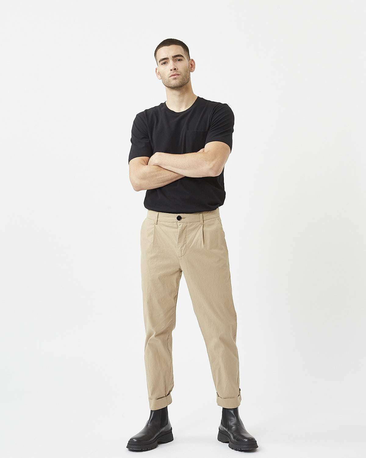 Minimum - Faro 7398 Casual Pants #Color_Khaki