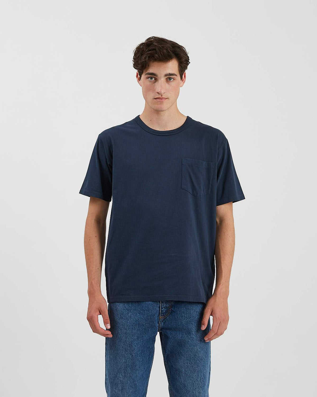 Minimum - Haris 6756 Short Sleeved T-Shirt #Color_Dark Saphire