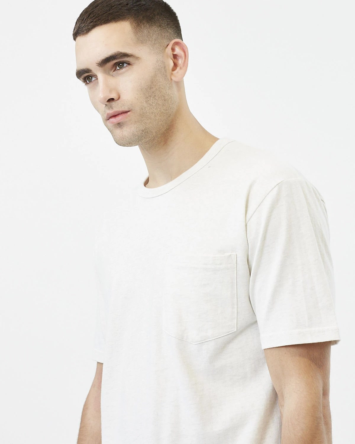 Minimum - Haris 9008 Short Sleeved T-Shirt #Color_Broken White