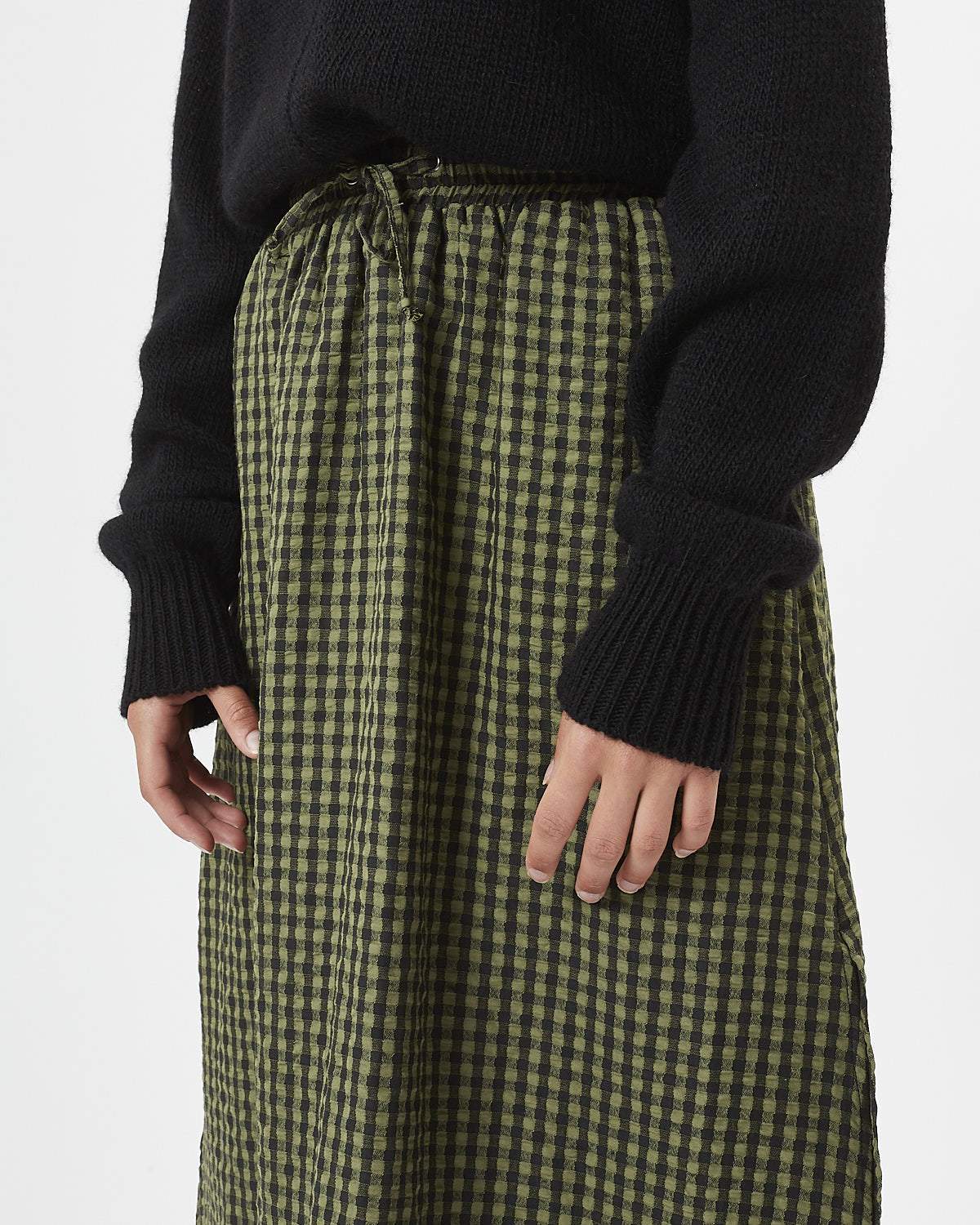 Minimum - Kleoana 7156 Midi Skirts #Color_Dark Olive