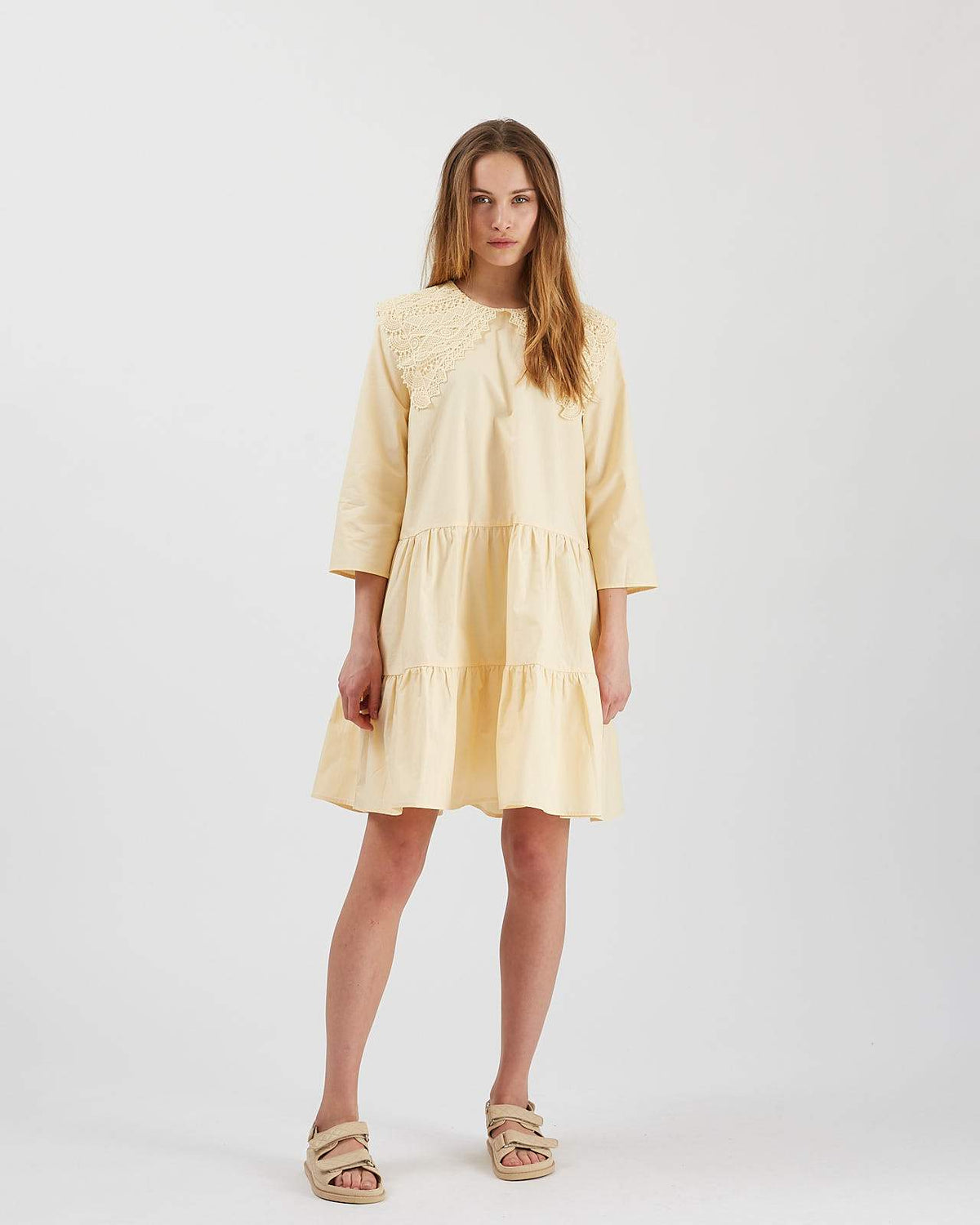 Minimum - Skalina 7467 Short Dress #Color_Cornhusk
