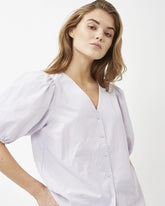 Minimum - Oretta 8069 Short Sleeved Shirt #Color_Lavender Blue