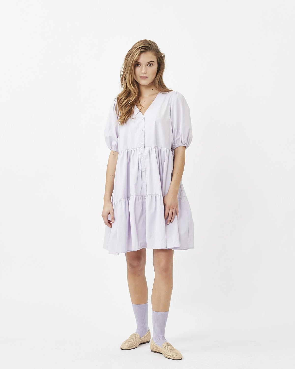 Minimum - Miamea 8069 Short Dress #Color_Lavender Blue