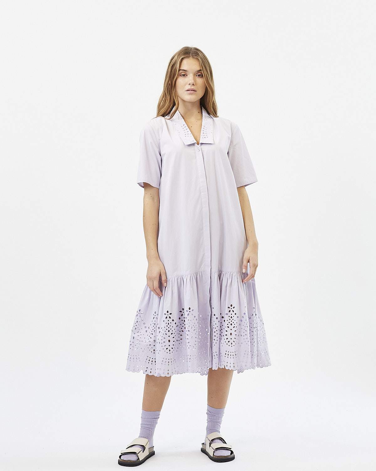 Minimum - Aubreya 8072 Maxi Dress #Color_Lavender Blue