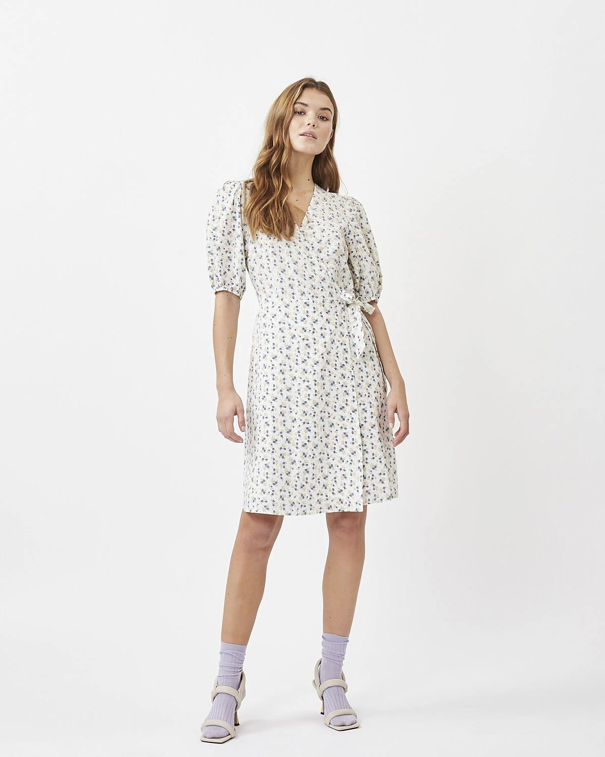 Minimum - Lenelia Ss 8068 Short Dress #Color_Broken White