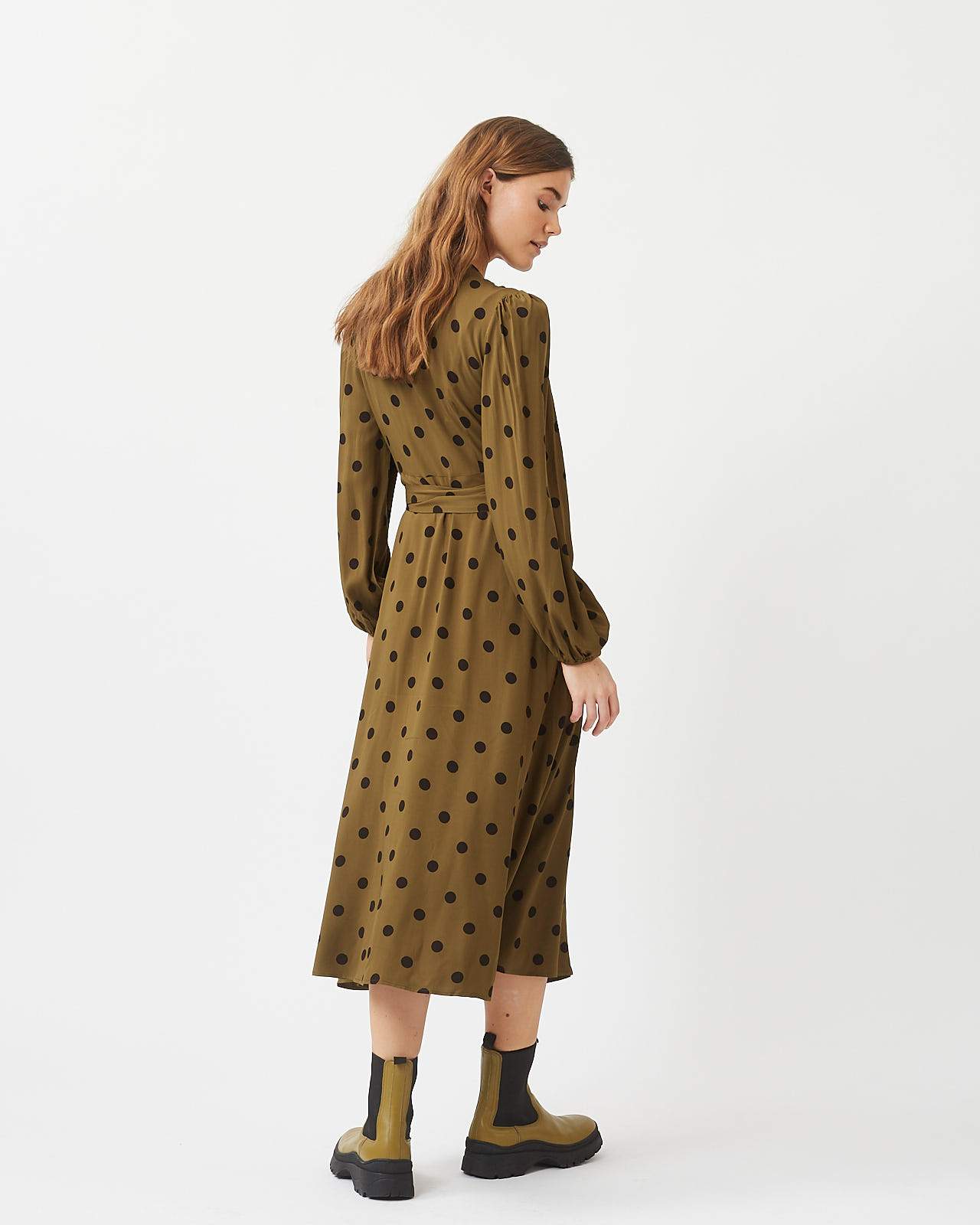 Elastica Ballon L/S Midi 9016 Midi Dress