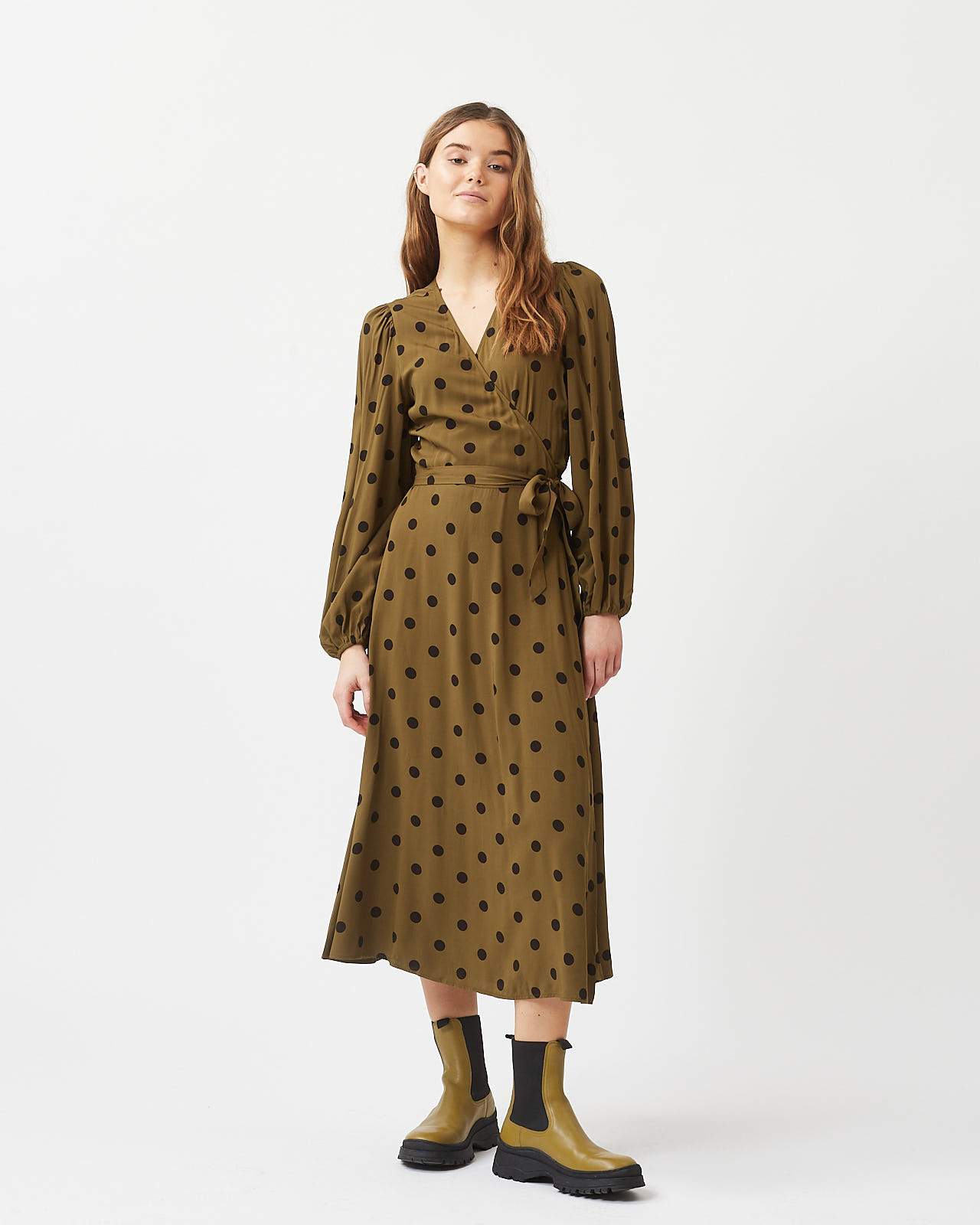 Elastica Ballon L/S Midi 9016 Midi Dress